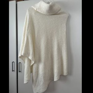 Cream white poncho dress (new)